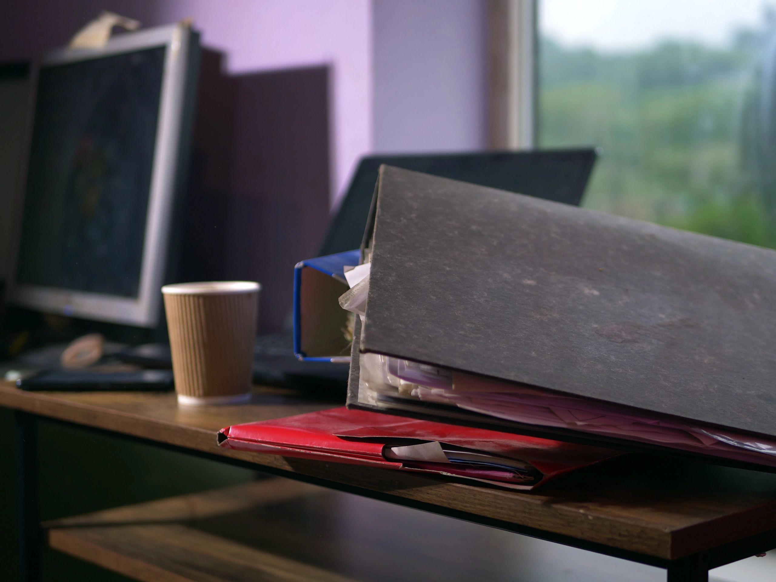 Financial planning documents on a desk