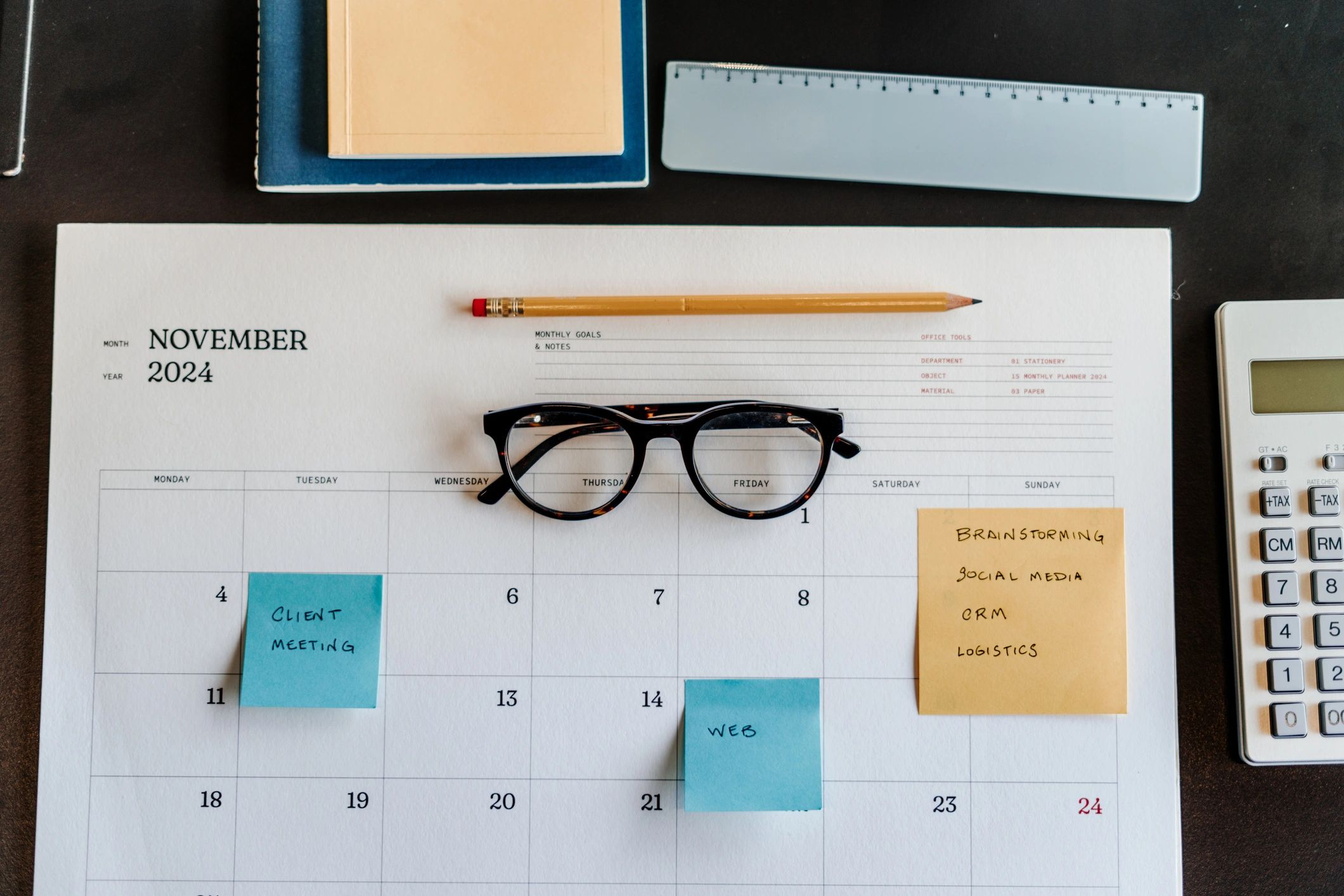 Desk with planning materials for reviewing life insurance information